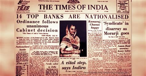 Bank Nationalisation Fifty Years Ago India Nationalised 14 Private Banks On July 19 1969