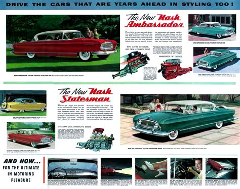 1955 Nash Ambassador And Statesman Car Advertising Advertising And