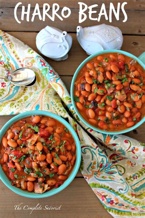 Easy Charro Beans With Canned Beans ~ Authentic Mexican Charro Beans