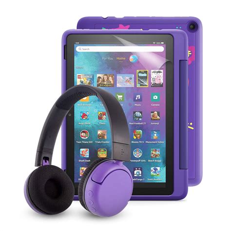 Fire Hd 10 Kids Pro Tablet Doodle Buddyphones Poptime Bluetooth