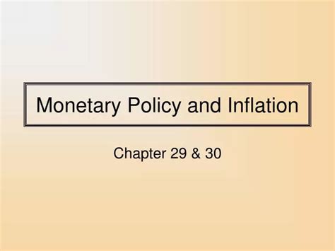 Ppt Monetary Policy And Inflation Powerpoint Presentation Free