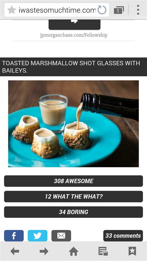 The Website For Toasted Marshmallow Shot Glasses With Baileys