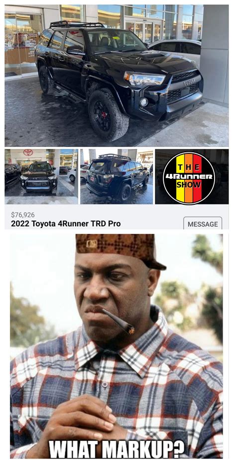 Toyota Dealers be like... : r/4Runner