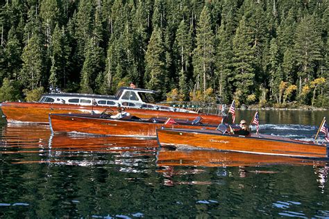 Classic Wooden Boats Of Lake Tahoe Photograph By Steven Lapkin