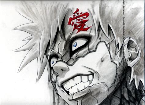 Naruto And Gaara Black And White Wallpaper Black And White Wallpapers