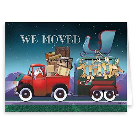personalized - we moved/new address holiday card 24 cards & envelopes ...