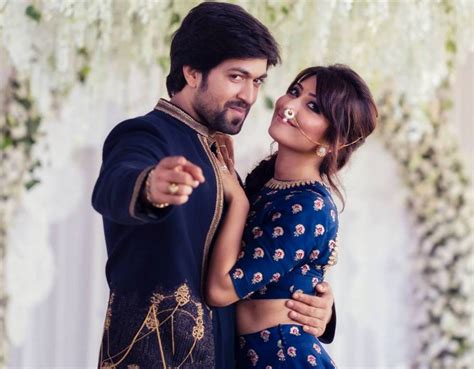 Beautiful Pictures Of Kgf Star Yash And His Wife Orissapost