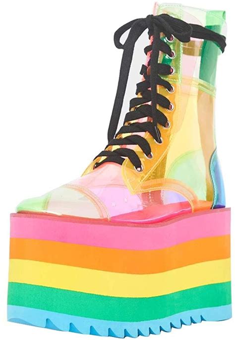 See The Themost Platform Boots For Women Rainbow Platforms Sneakers