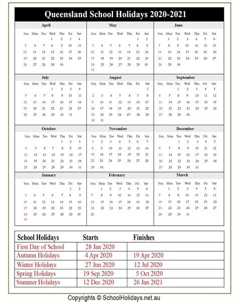 2022 Calendar Qld Public Holidays
