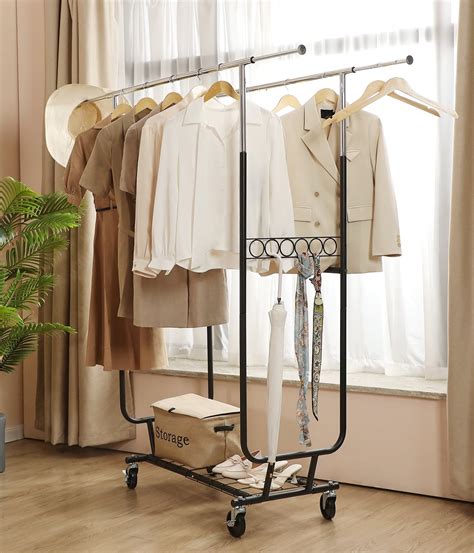 LIFEFAIR 500 Lbs Heavy Duty Clothes Racks For Hanging Clothes Clothing