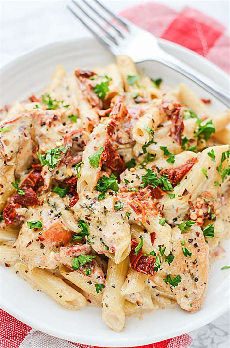 Penne Pasta With Chicken And Sun Dried Tomatoes Diary