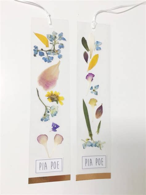 pressed flower bookmark cute bookmarks popsugar smart living uk photo 4