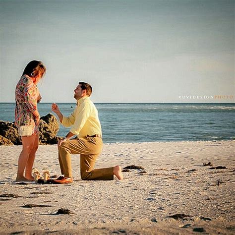 Surprise Proposal On The Beach Cole And Erica Couple Photos Photo Beach