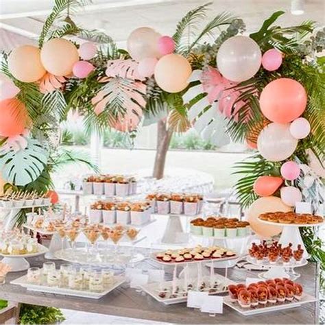 Food Table Decor Ideas Tropical Party Tropical Birthday Party