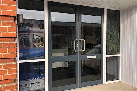 Alimatic Aluminum Commercial Doors Call Us On 01376 347789