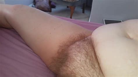 Hairy Pussy With Her Legs Spread For My Hard Cock To