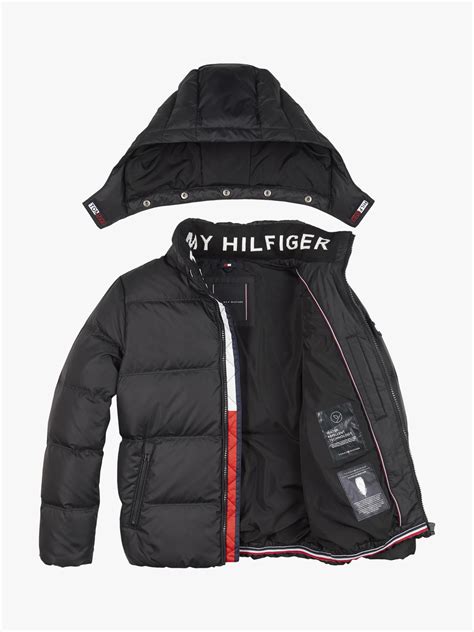 Tommy Hilfiger Kids Essential Jacket Black At John Lewis And Partners