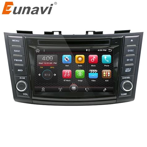 Eunavi Din Android Car Dvd Player For Suzuki Swift Radio Stereo GPS With