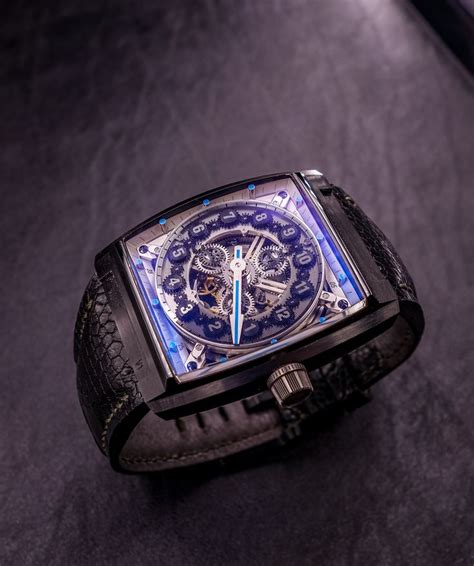 High End Bespoke Swiss Luxury Watches Vault V1 Black Steel