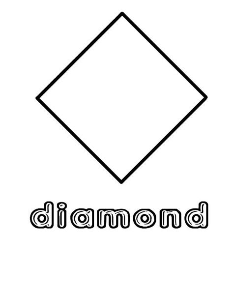 Diamond Shape Printables For Preschoolers