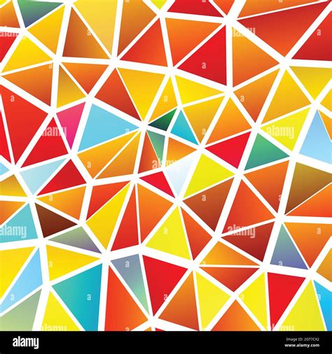 Polygonal Rainbow Mosaic Background Abstract Low Poly Vector