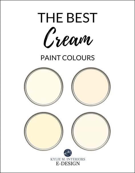 The Most Popular Cream Paint Colors Sherwin Williams Benjamin Moore Kylie M Interiors