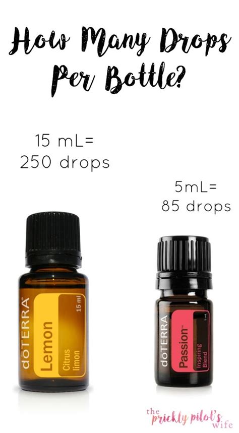 Drops Per Bottle Doterra Essential Oils