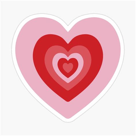 powerpuff girls heart sticker by brittmargaret in 2021 girl stickers