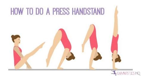 How To Do A Press Handstand Gymnastics Handstand Gymnastics Tricks