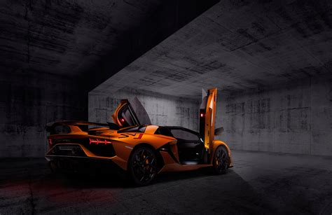 Orange Lamborghini Aventardor Svj 4k Hd Cars 4k Wallpapers Images
