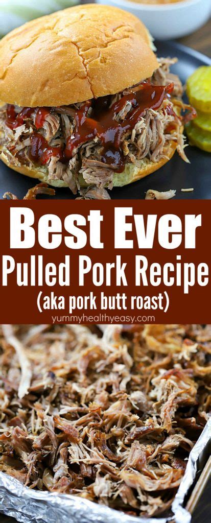 I tried to make this healthier by going all healthy cobb salad on this slow cooker pulled pork, and using greek yogurt and subbing the ranch dressing for ranch dressing powdered mix. Best Ever Pulled Pork Sandwich Recipe (Pork Butt Roast ...