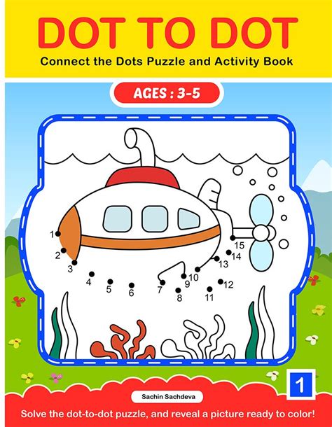 Dot To Dot Book Comes With 32 Colorful Illustrations Let Kids Connect