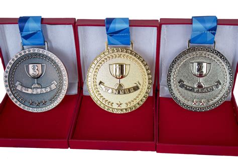 Buy Promise Of Quality Award Medals With Display Case Olympic Style
