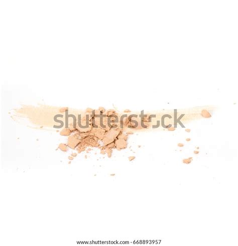 Face Powder Stroke On White Background Stock Photo 668893957 Shutterstock