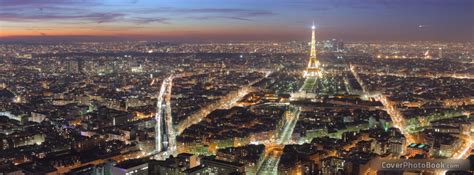 Paris City Eiffel Tower Facebook Cover - Places