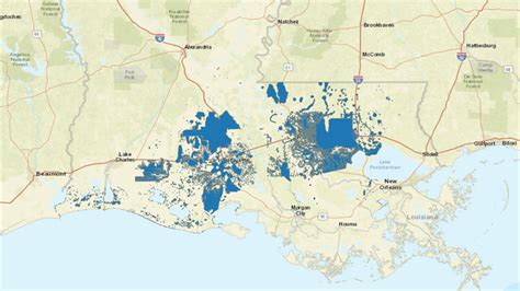 Map Shows Scope Of Louisiana Flooding