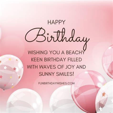 Beach Birthday Wishes For Friend