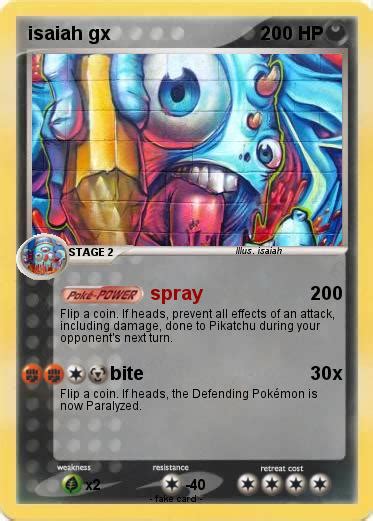 pokémon isaiah gx spray my pokemon card