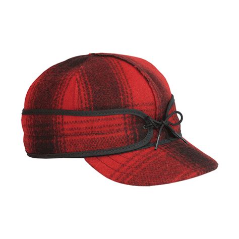 Original Stormy Kromer Wool Cap In Red And Black Plaid Peninsulas