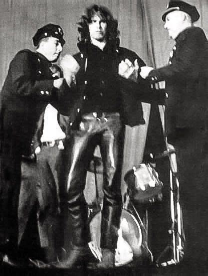 Jim Morrison Being Arrested Supposedly For Indecent Exposure1970s