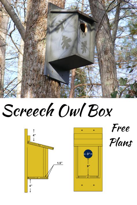 Owl Nest Box Owl Box Bird Houses Ideas Diy Homemade Bird Houses Backyard Projects Outdoor