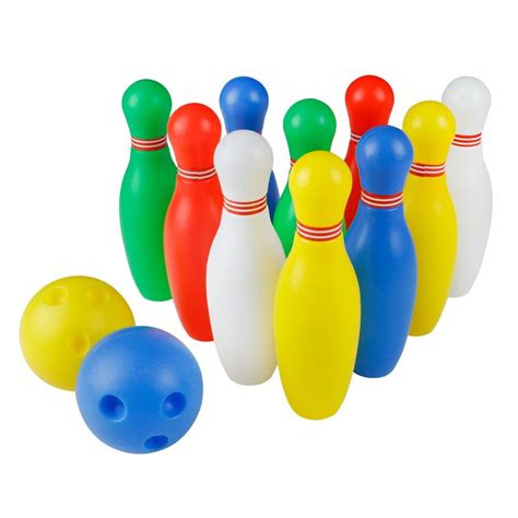 Yoptote Bowling Ball Set Bowling Game With 10 Mini Plastic Pins And 2