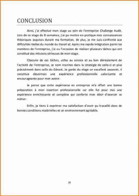 15 Conclusion Rapport De Stage 3eme Exemple Ala Ouzarf Hadjret Ennous