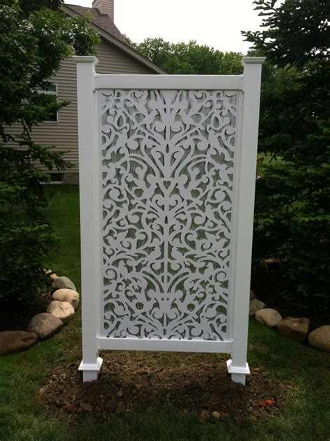White Turtle Dove Privacy Screen Outdoor Outdoor Privacy Outdoor
