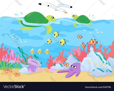 Image Result For Underwater Vector Cartoon Illustration Underwater