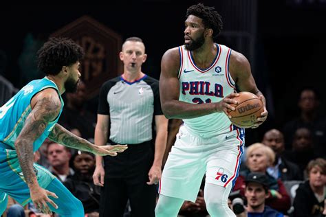 Joel Embiid Drops 42 In Three Quarters Sixers Crush Hornets For Sixth Straight Win Liberty