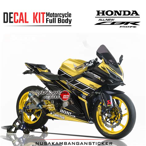 Decal Sticker Honda CBR 150 R All New aniversary kuning modifikasi