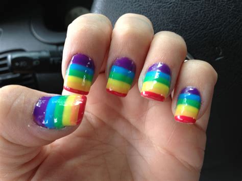 Awesome Pride Nails I Painted Funky Nails Nails Craft Inspiration