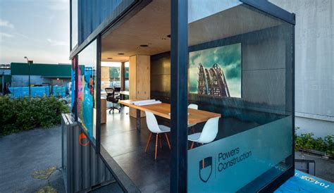 Powers Construction Turns Shipping Containers Into Sleek On Site