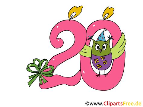 20 Aniversário Clipart